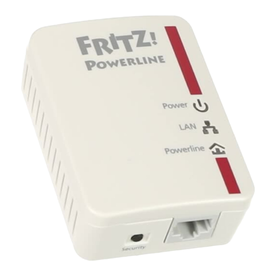 AVM FRITZ!Powerline 510E Installation And Operation Manual