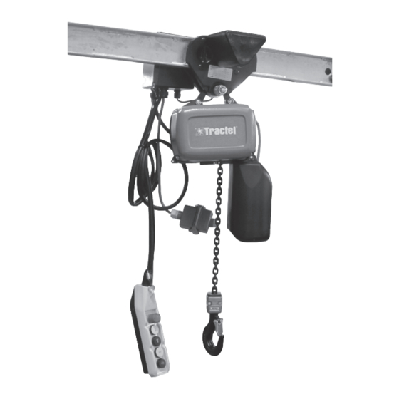 Tractel Tralift TT Installation, Operating And Maintenance Manual