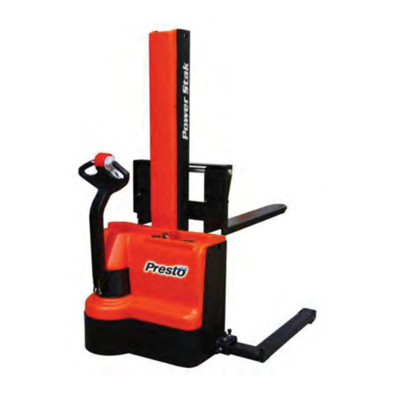 Presto Lifts Power Stak PPS2200-62NFO-21 Installation, Operation And Service Manual