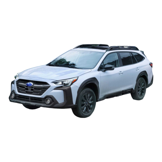 Subaru Outback 2023 Getting Started Manual