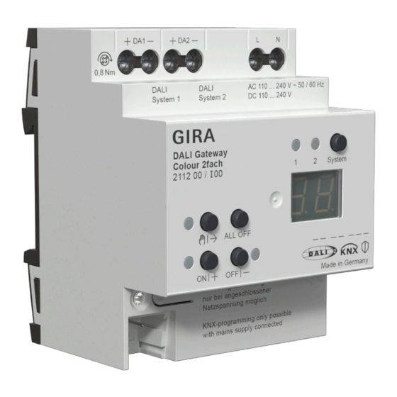 Gira 2111 00 Operating Instructions Manual