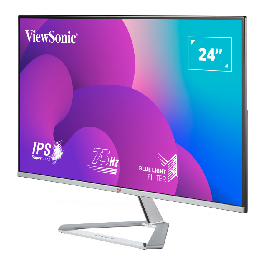 ViewSonic VX2476, VX2476-smhd, VX2476-shd - Display Manual