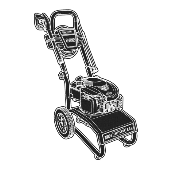 CRAFTSMAN 580.752900 Gas Pressure Washer Manuals
