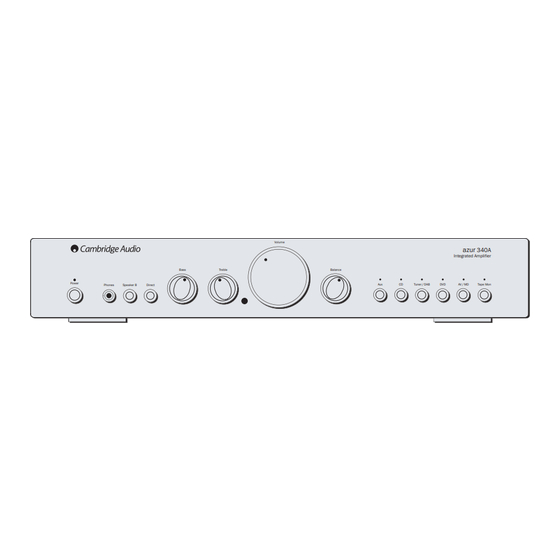 Cambridge Audio azur 340A User Manual