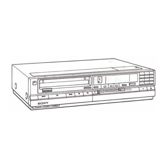 Sony SL-HF600 Operating Instructions Manual