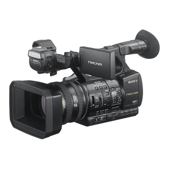 Sony HXR-NX5R Professional Camcorder Manuals