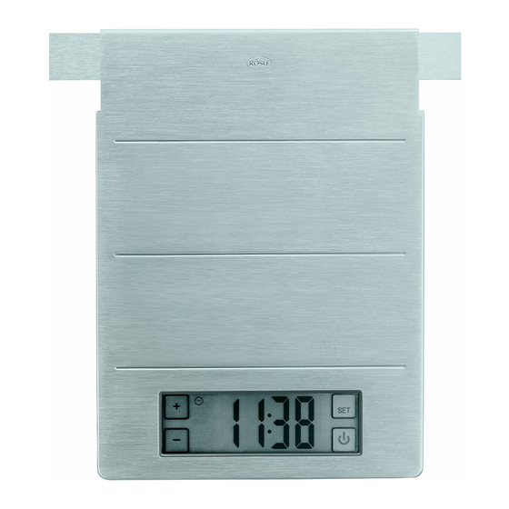 RÖSLE 16239 Digital Kitchen Scale Manuals