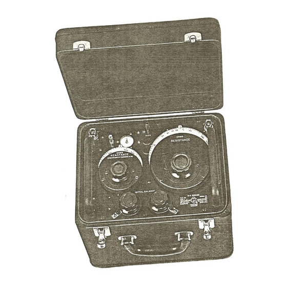 GENERAL RADIO COMPANY 1606-A Operating Instructions Manual