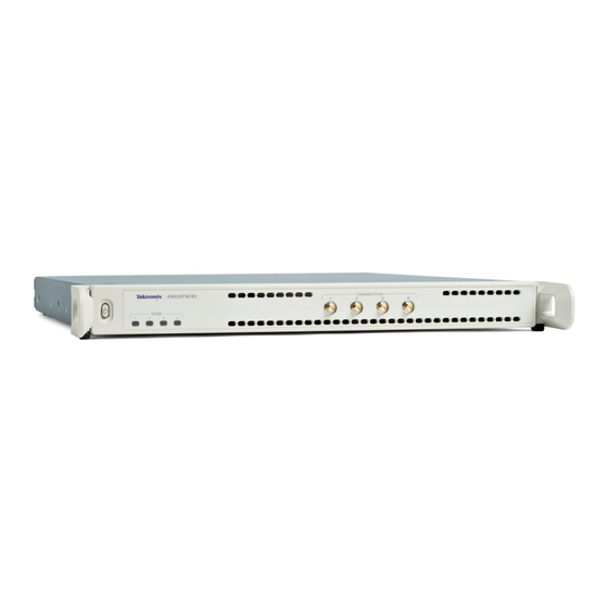 Tektronix AWGSYNC01 Declassification And Security Instructions