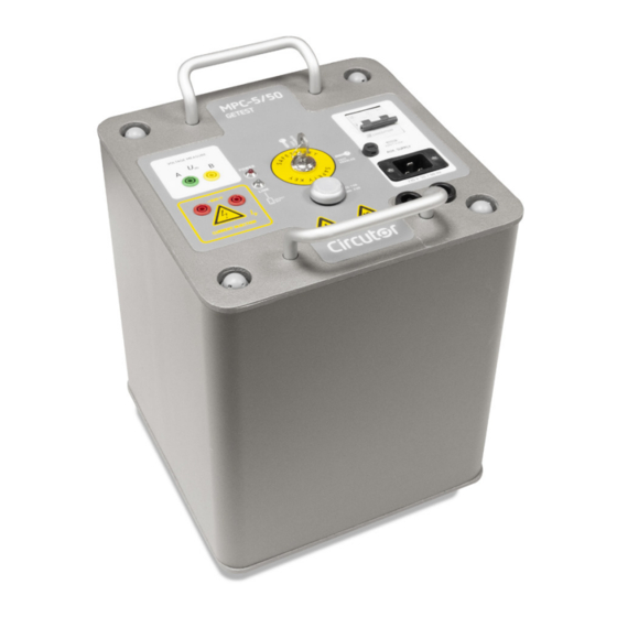 Circutor GETEST MPC-5 Instruction Manual