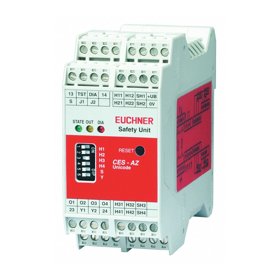 EUCHNER CES-AZ-AES Series Operating Instructions Manual