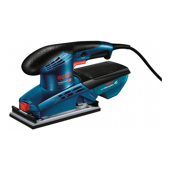 Bosch Professional GSS 23 A Original Instructions Manual