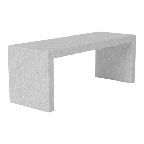 Factory Furniture Bloc Concrete Table Quick Start Manual