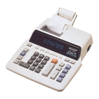 Sharp EL1197GIII - Heavy Duty Serial Printing Calculator Operation Manual