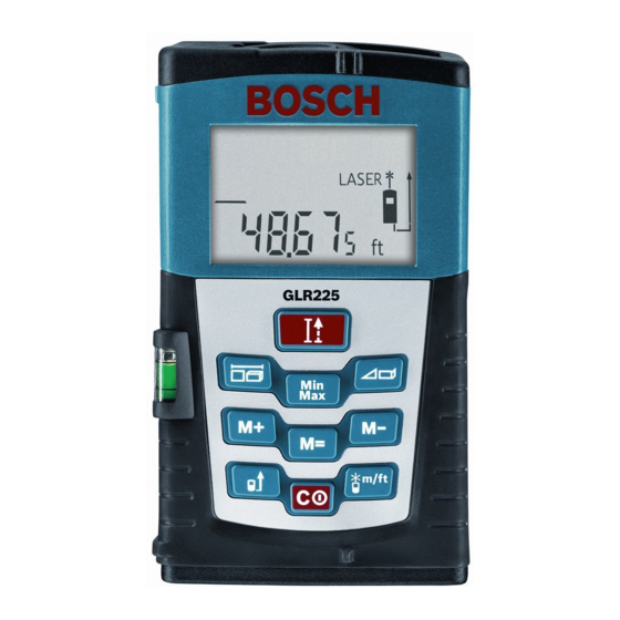 Bosch GLR225 Manuals