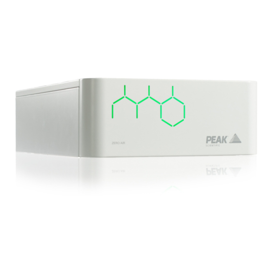 Peak Scientific Precision Zero Air User Manual