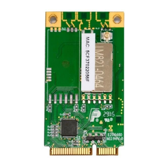 MTX M2M miniPCIe-CEFIRO Series Manuals