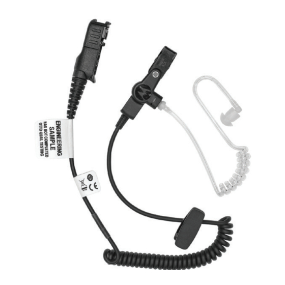 User Manuals: Motorola solutions PMLN6758 Car Kit