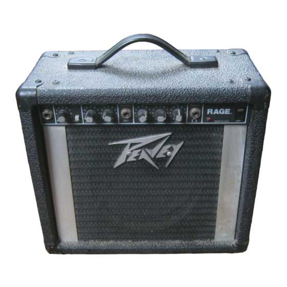 Peavey Rage User Manual