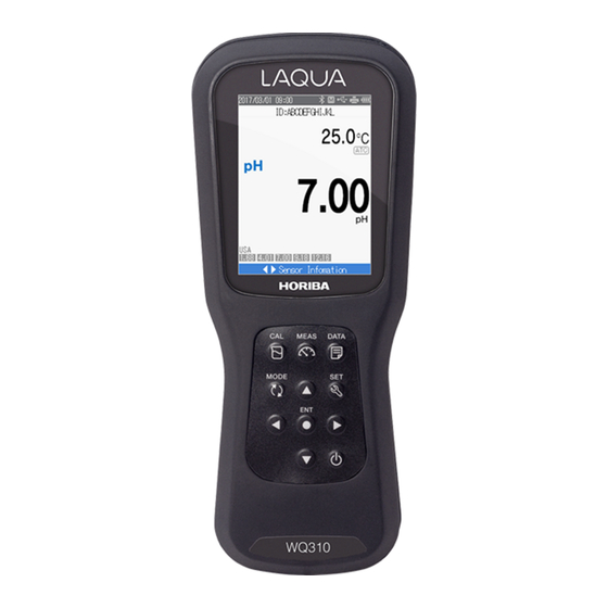 horiba LAQUA WQ-310-K Instruction Manual