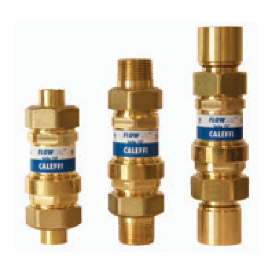 CALEFFI FlowCal 127369AF 1G7 Manual