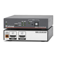 Extron electronics EDID 111H 4K PLUS User Manual