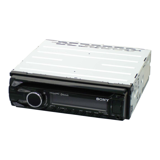 Sony MEX-BT4100E Manuals