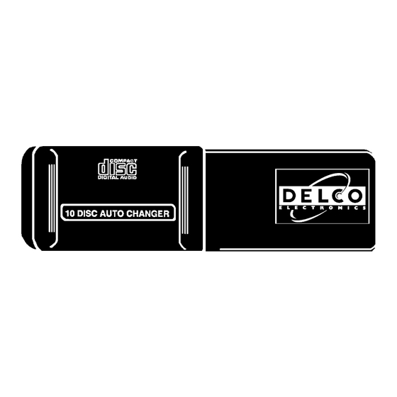 Delco CD Changer System none Installation Manual