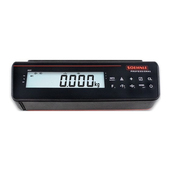 Soehnle Professional 3820 Touch Terminal Manuals