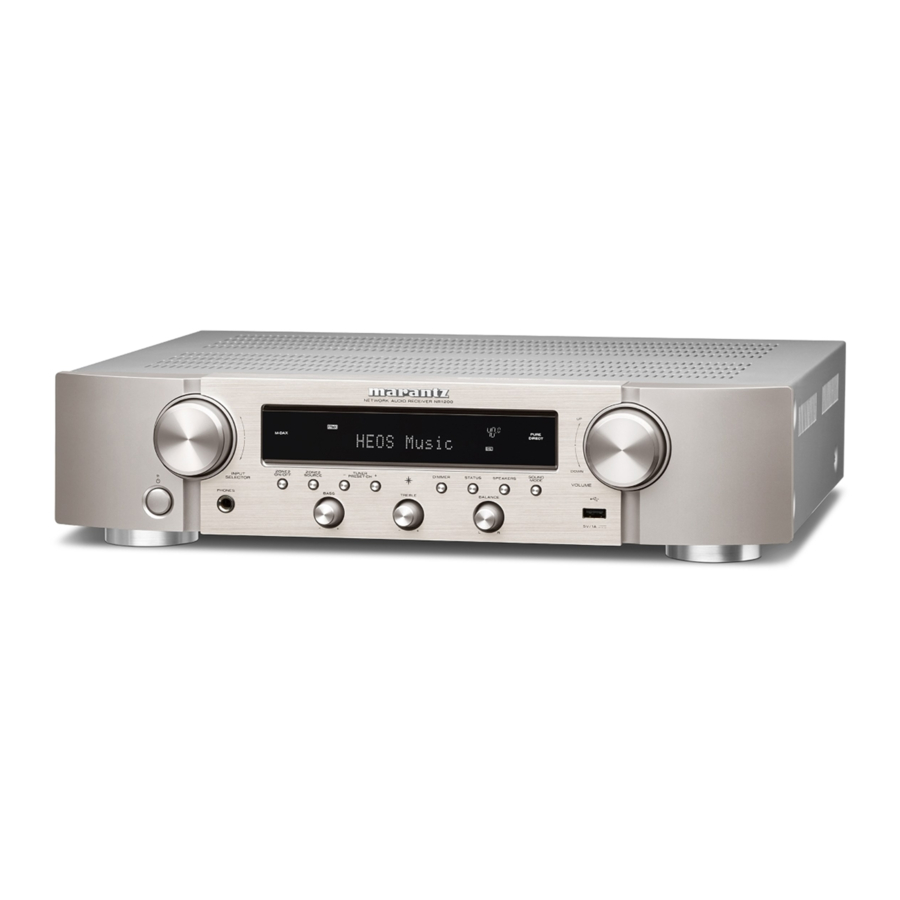 Marantz NR1200 - Network Audio Receiver Quick Start Guide | ManualsLib