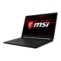 MSI GS63 User Manual