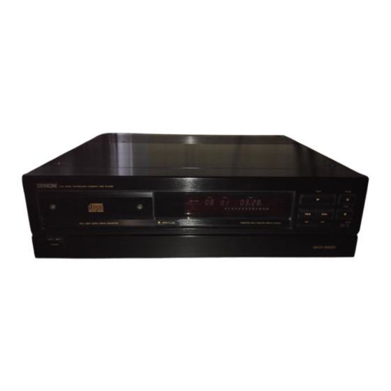 Denon DCD-3520 Service Manual