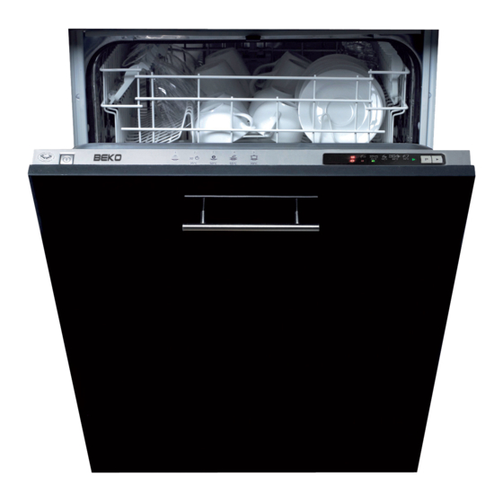 BEKO DW450 Integrated Dishwasher Slimline Manuals