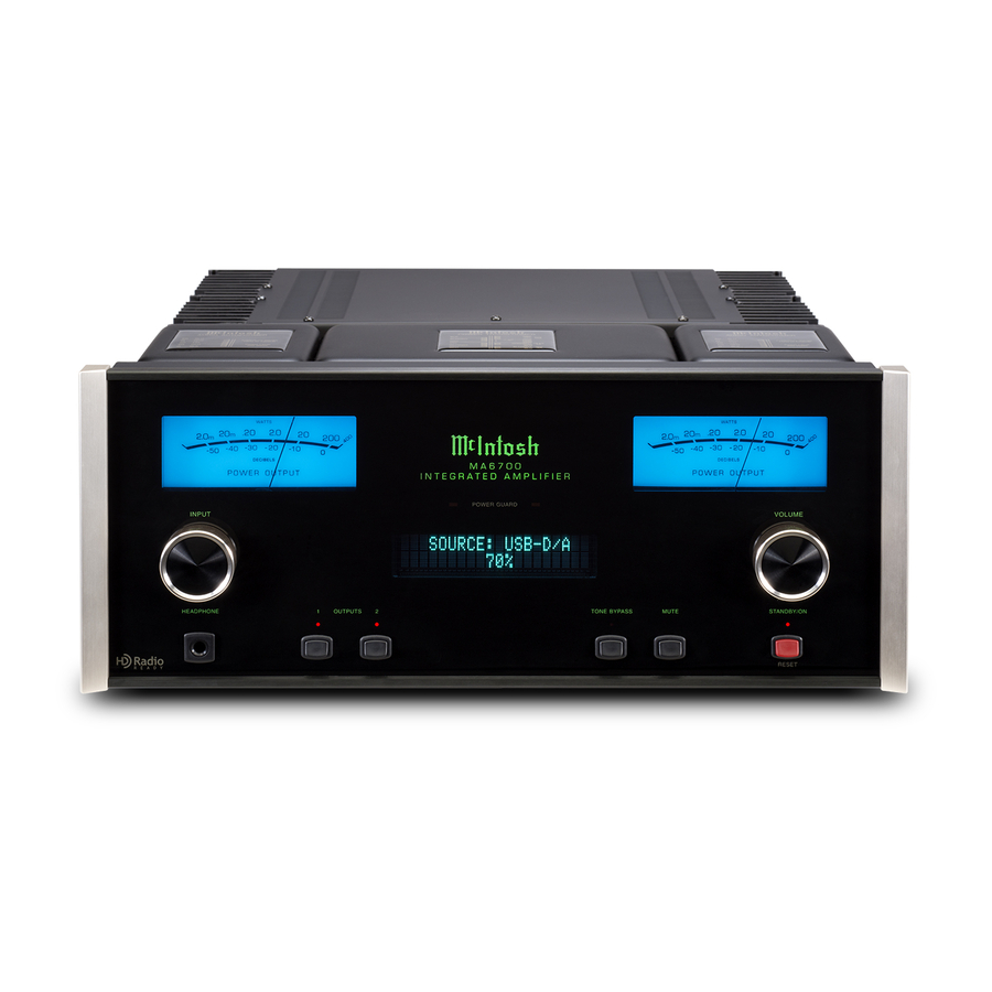 McIntosh MA6700 Owner's Manual