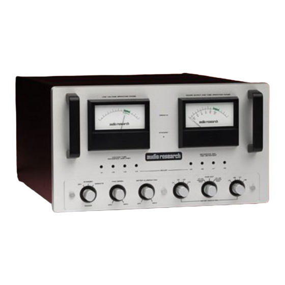 Audio Research Reference 300 Owner's Manual