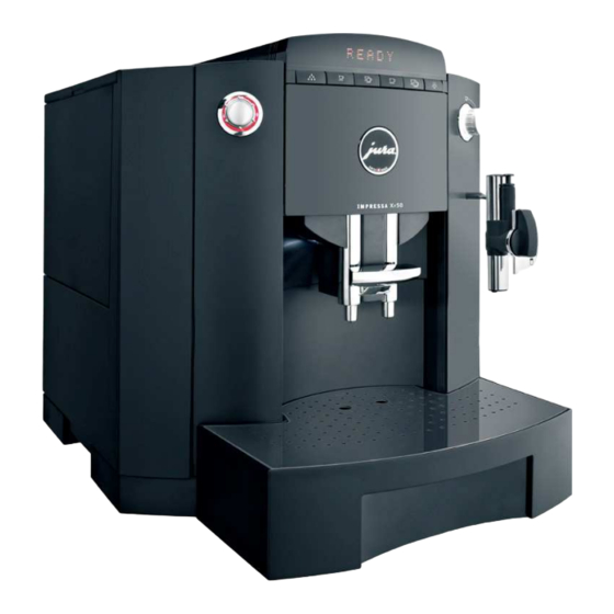 Jura Impressa XF50 Operating & Cleaning Instructions