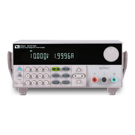 ITech IT6922A User Manual