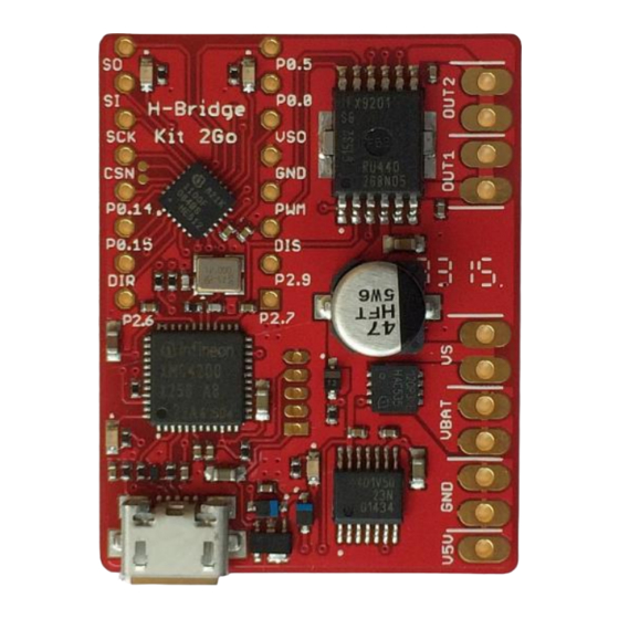 Infineon Technologies H-Bridge Kit 2Go User Manual