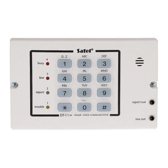 Satel DT-1 Quick Installation Manual