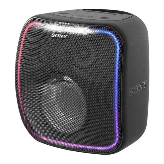 Sony SRS-XB501G Operating Instructions