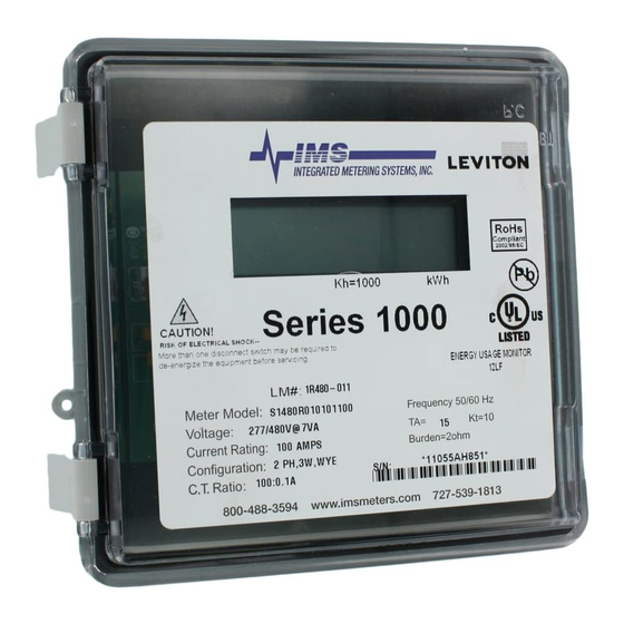 Leviton Series 1000 Installation Manual