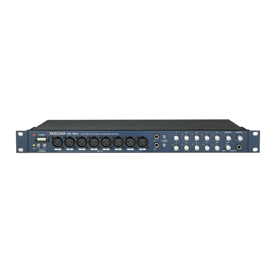 Tascam US-1641 Release Notes
