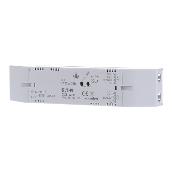 Eaton xComfort CIZE-02/01 Assembly Instructions