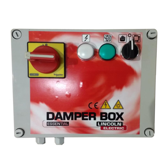 Lincoln Electric DAMPER BOX ESSENTIAL Safety Instruction For Use And Maintenance