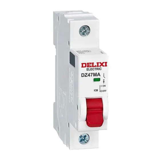 Delixi DZ47MA Installation And Use Manual