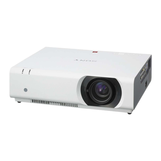Sony VPL-CW275 Operating Instructions Manual