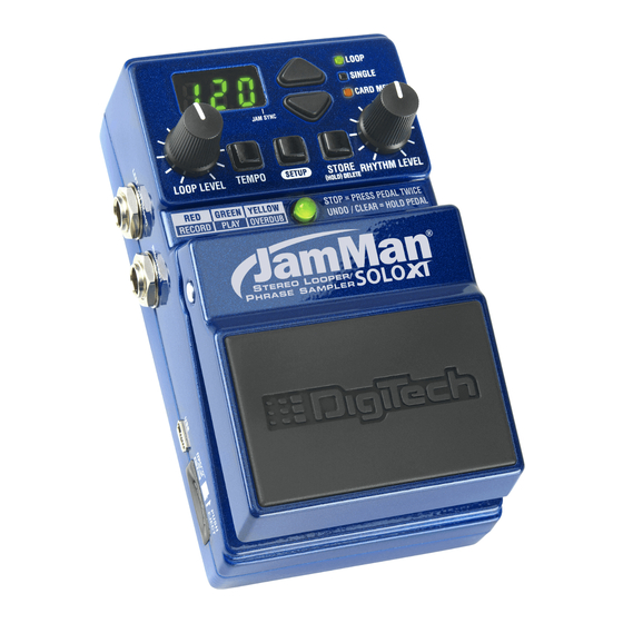 JamMan Solo XT Owner's Manual