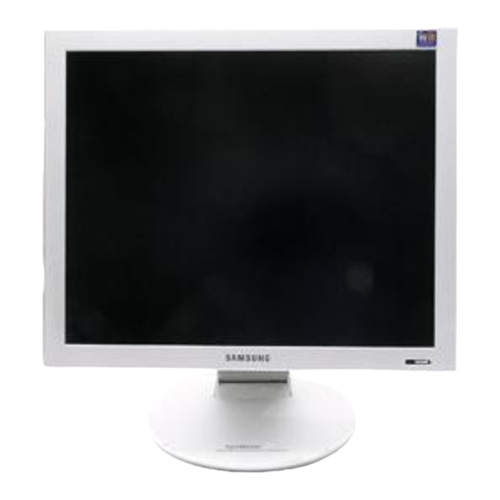 Samsung 173P Plus, 193P Plus Owner's Manual