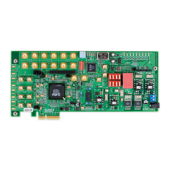 Lattice Semiconductor LatticeECP2M PCI Express x4 User Manual