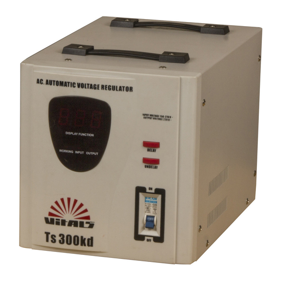 Vitals Ts 300kd Manuals